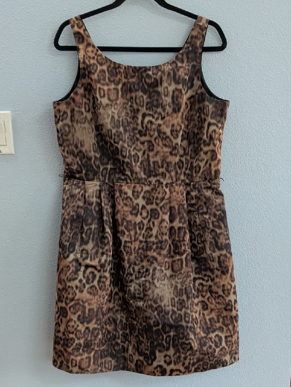Michael Kors Leopard Print Sleeveless Dress - Brown